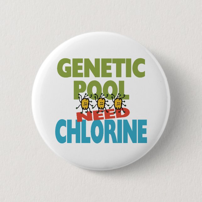GENETIC POOL 2 INCH ROUND BUTTON (Front)