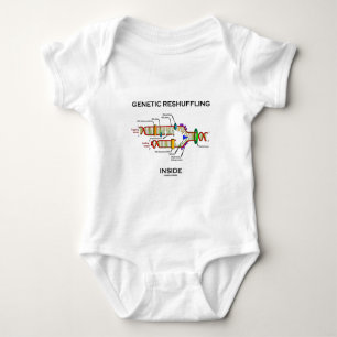 Genetic Reshuffling Inside Biology Geek Humour Baby Bodysuit