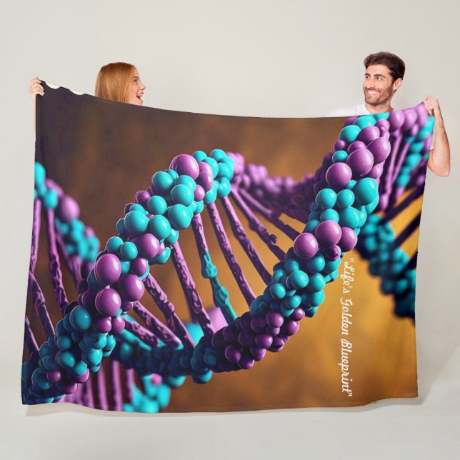 "Genetic Rhythm" Fleece Blanket (In Situ)