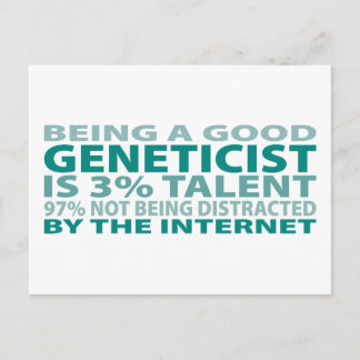Geneticist 3% Talent Postcard