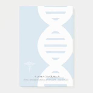 Geneticists DNA Strand Personalized Name Post-it Notes
