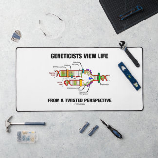 Geneticists View Life From A Twisted Perspective Desk Mat