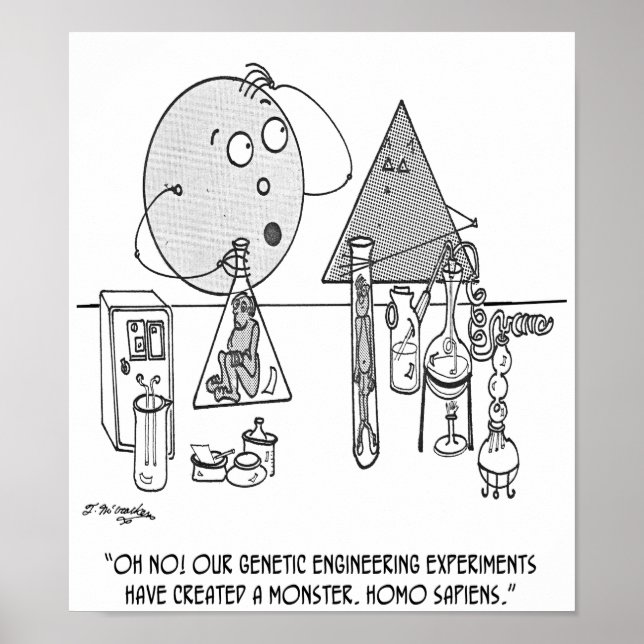 Genetics Cartoon 0313 Poster (Front)