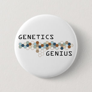 Genetics Genius 2 Inch Round Button