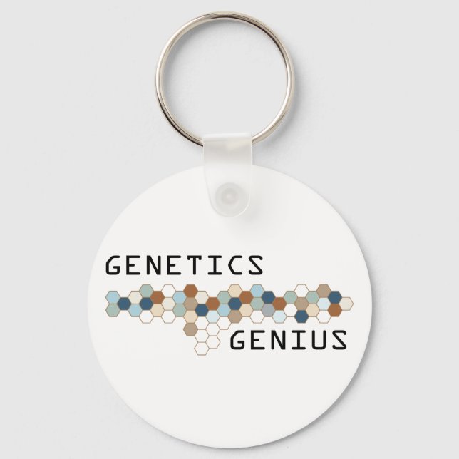 Genetics Genius Keychain (Front)