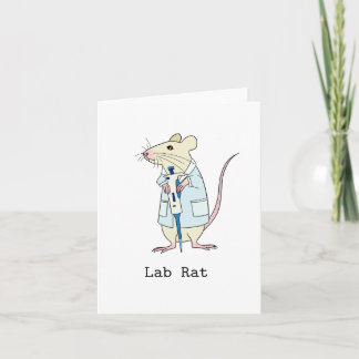 Genetics science lab rat card