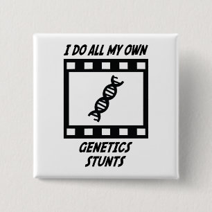 Genetics Stunts 2 Inch Square Button