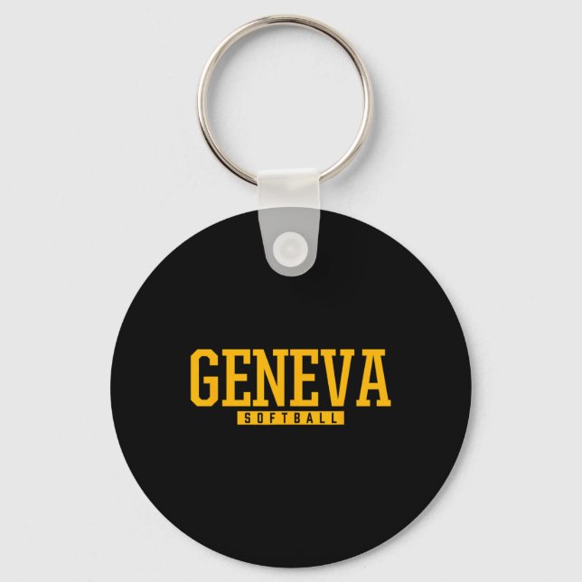 Geneva High School Softll  Keychain (Front)