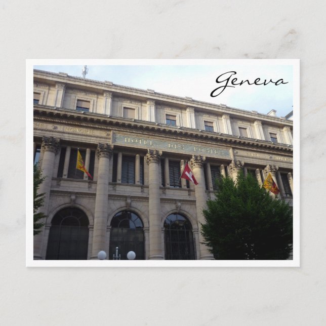 geneva hotel postcard (Front)
