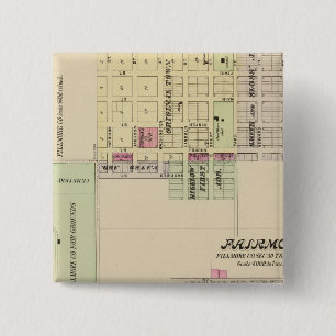 Geneva, Nebraska 2 Inch Square Button