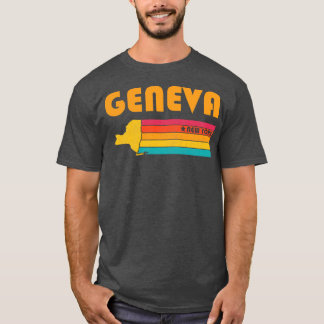 Geneva New York Vintage Distressed Souvenir T-Shirt