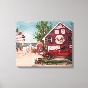 "Geneva On The Lake, Ohio" by Willowcatdesigns Canvas Print