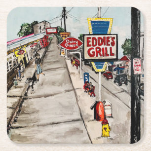 "Geneva- On-The-Lake Street View" Coaster