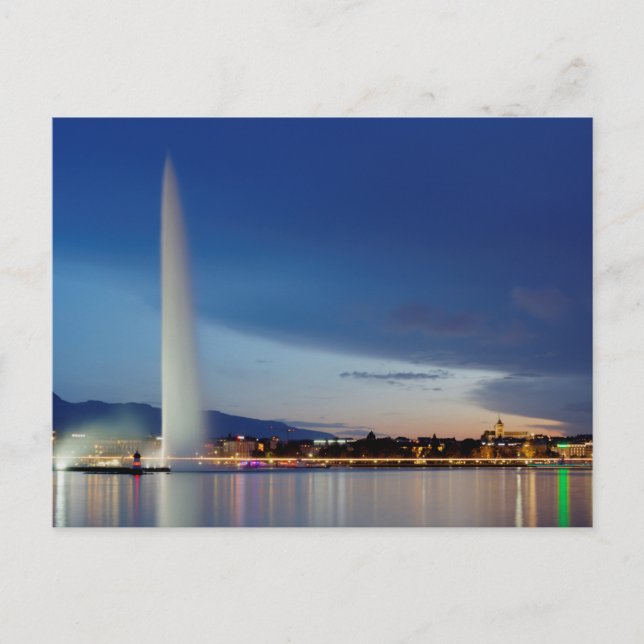 Geneva panorama, Switzerland Postcard (Front)