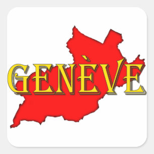 Geneva Square Sticker