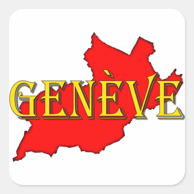 Geneva Square Sticker (Front)