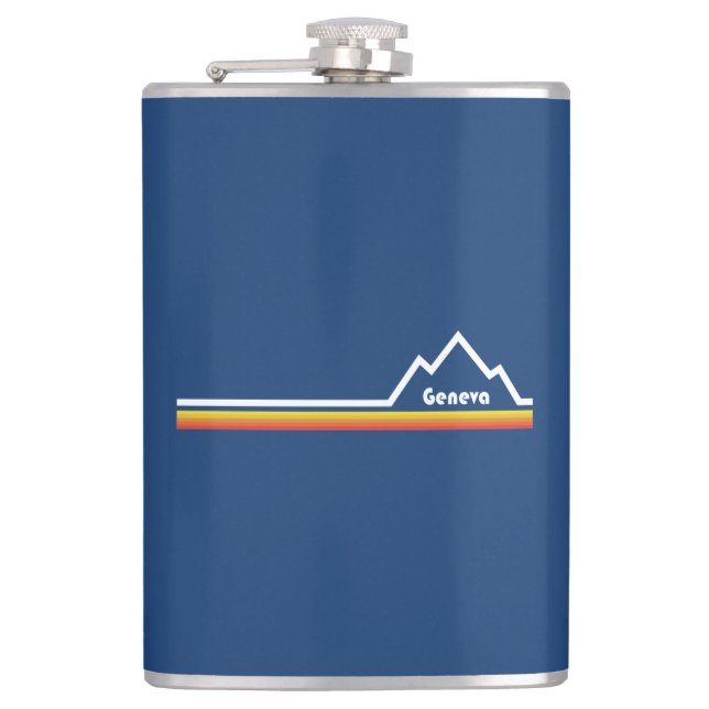 Geneva, Switzerland Hip Flask (Front)