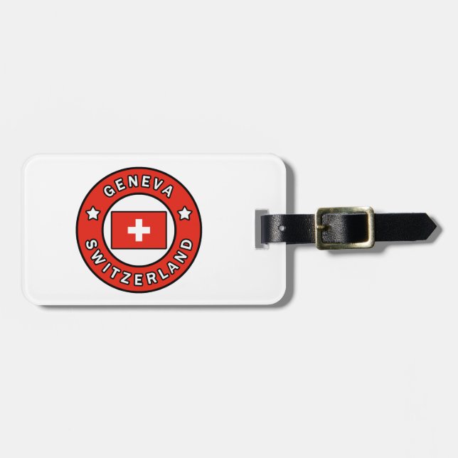 Geneva Switzerland Luggage Tag (Front Horizontal)