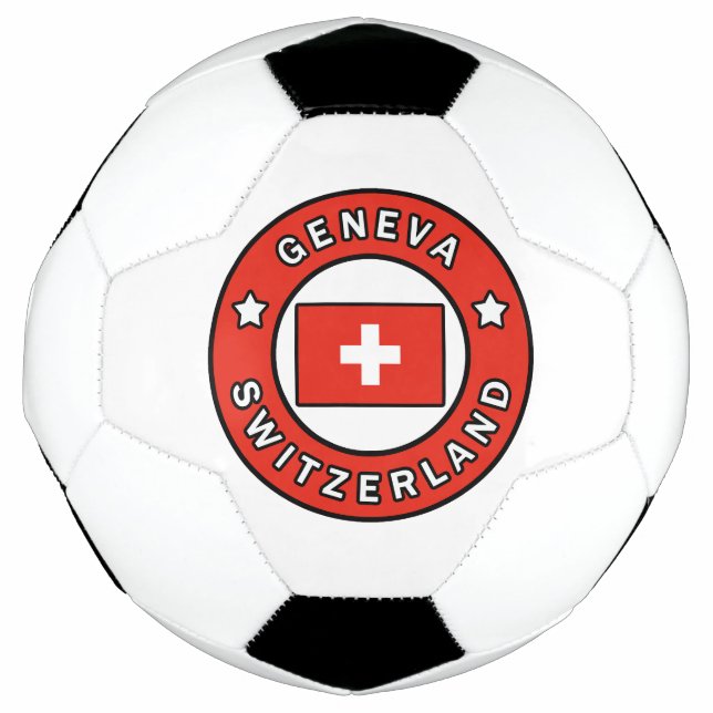 Geneva Switzerland Soccer Ball (Front)