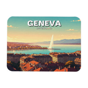 Geneva Switzerland Travel  Magnet