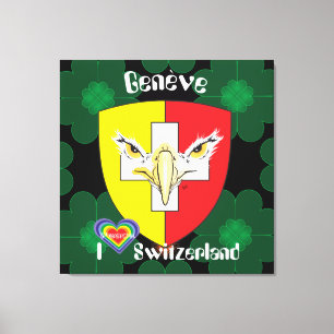 Geneva v Geneva Schweiz Suisse Svizzera Leinwand Canvas Print