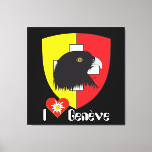 Geneva v Geneva Schweiz Suisse Svizzera Leinwand Canvas Print