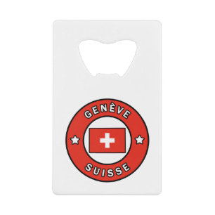 Genève Suisse Credit Card Bottle Opener