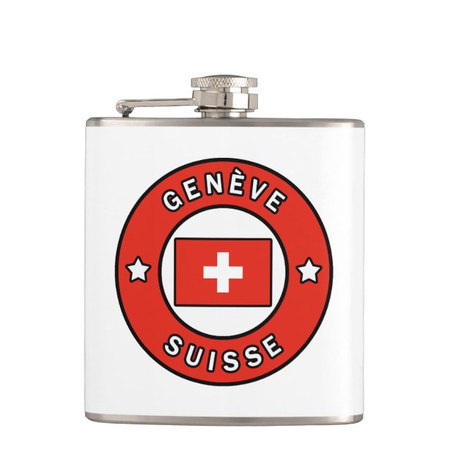 Genève Suisse Hip Flask (Front)