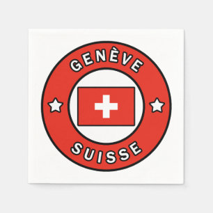 Genève Suisse Napkin