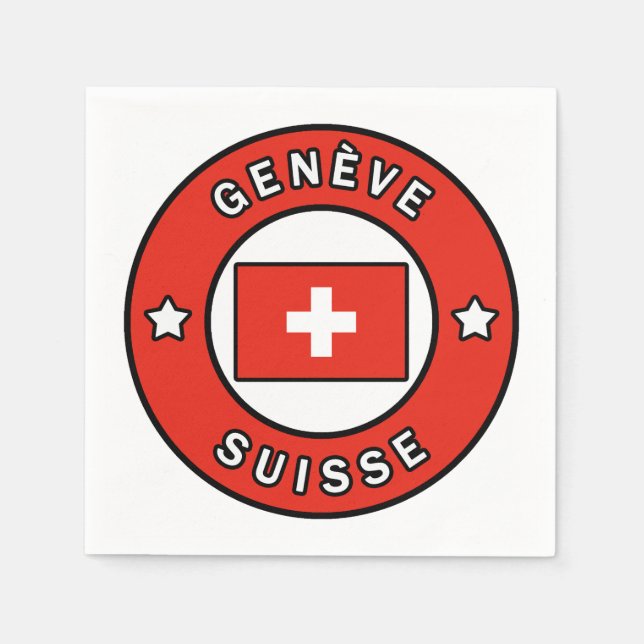 Genève Suisse Napkin (Front)