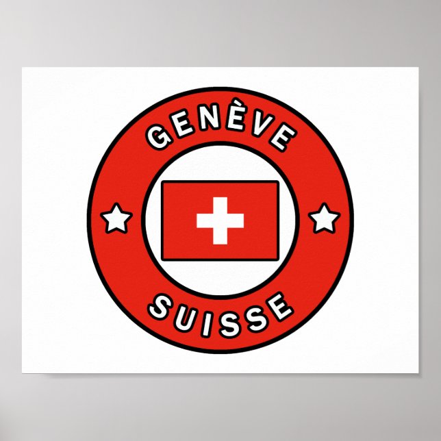 Genève Suisse Poster (Front)