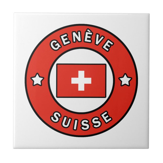 Genève Suisse Tile (Front)