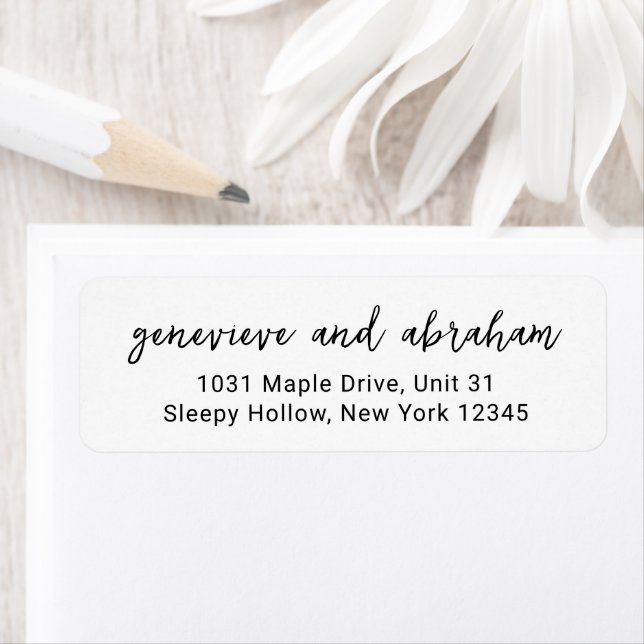 Genevieve Mariage moderne noir et blanc (En situation)