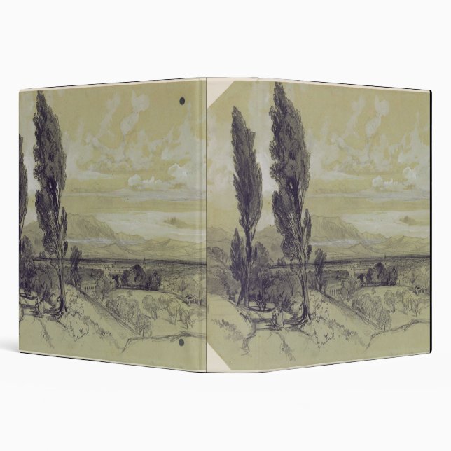 Genezzano, 17 May 1838 (graphite on paper) Binder (Background)