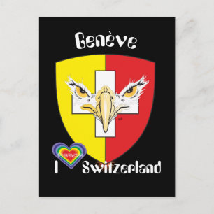 Genf - Genève Schweiz Postkarte Postcard