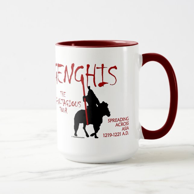Genghis 'Kahn-tagious' Tour (Mug/Stein) Mug (Right)