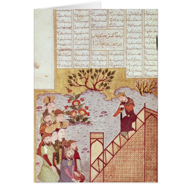 Genghis Khan addressing a congregation (Front)