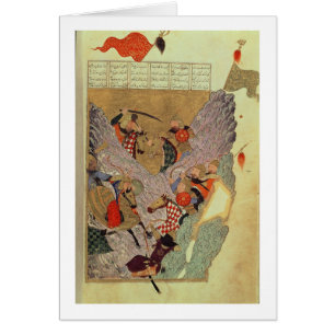 Genghis Khan (c.1162-1227) fighting the Chinese in