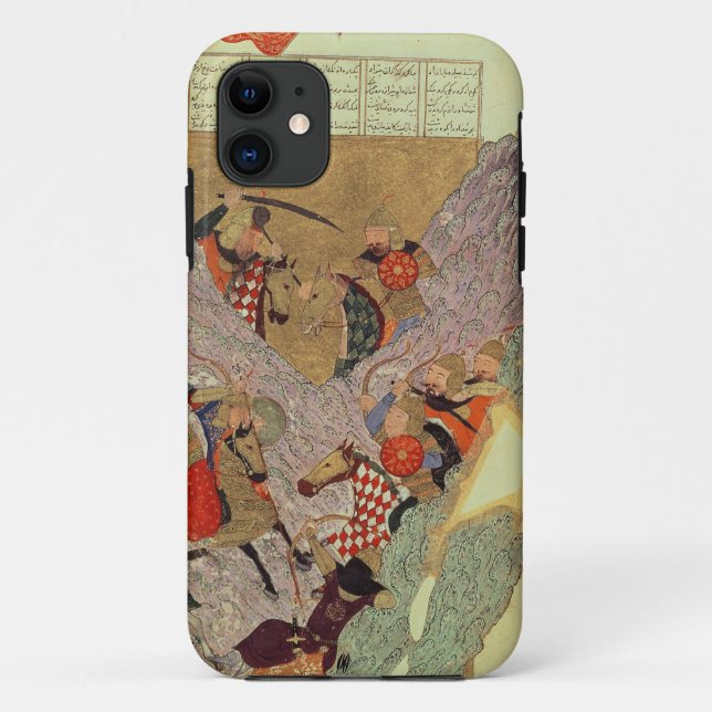 Genghis Khan (c.1162-1227) fighting the Chinese in Case-Mate iPhone Case (Back)