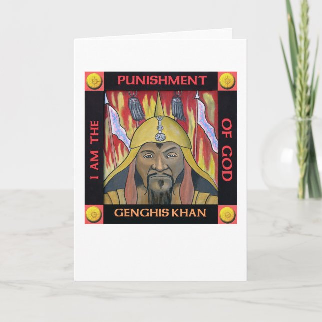 Genghis Khan card (Front)