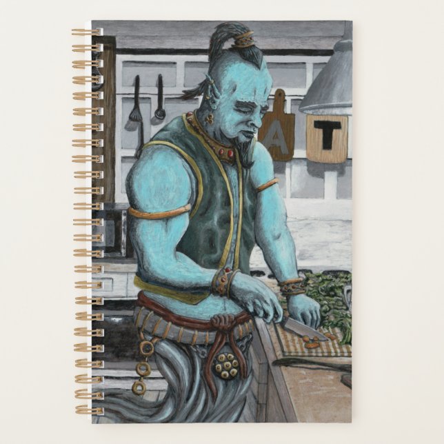 Genie Cooking Kitchen Magic Fantasy Art Planner (Front)
