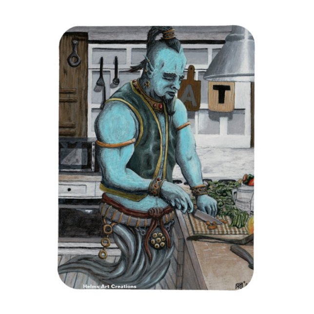 Genie Cooking Kitchen Magic Flexible Magnet (Vertical)