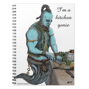 Genie Cooking Kitchen Magic Spiral Notebook
