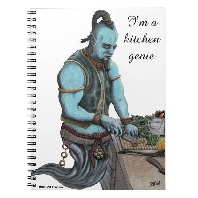 Genie Cooking Kitchen Magic Spiral Notebook (Front)