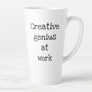Génie créatif au travail Latte Mug