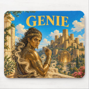Genie, Gothic Fantasy Monster Mouse Pad