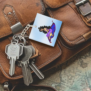 Genie Magic Carpet Lamp Blue Sky Keychain