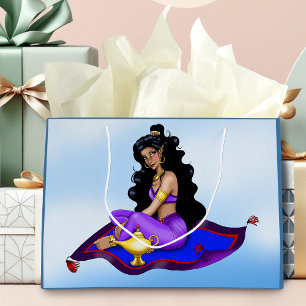 Genie Magic Carpet Lamp Blue Sky Large Gift Bag