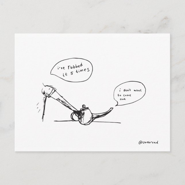 genie postcard (Front)