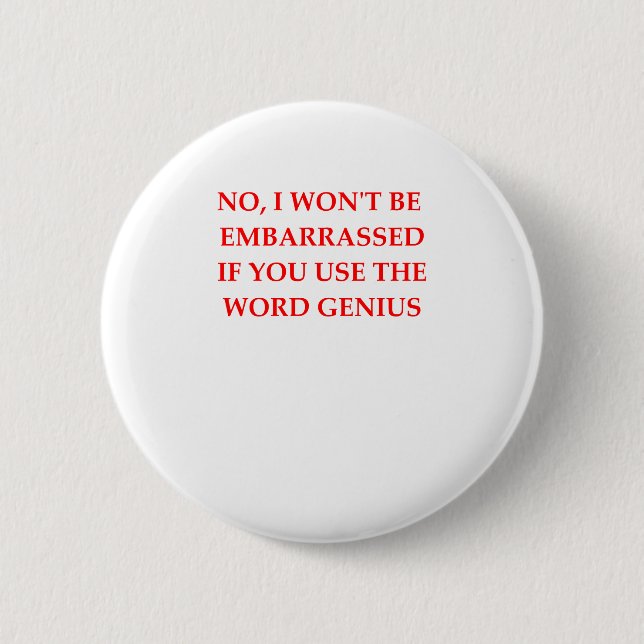 GENIUS 2 INCH ROUND BUTTON (Front)